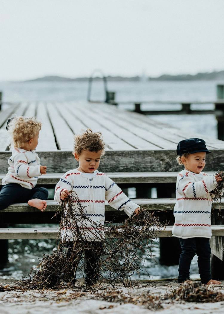 Secondary product image for "Käringö Knitted Sweater Kids Off-white"