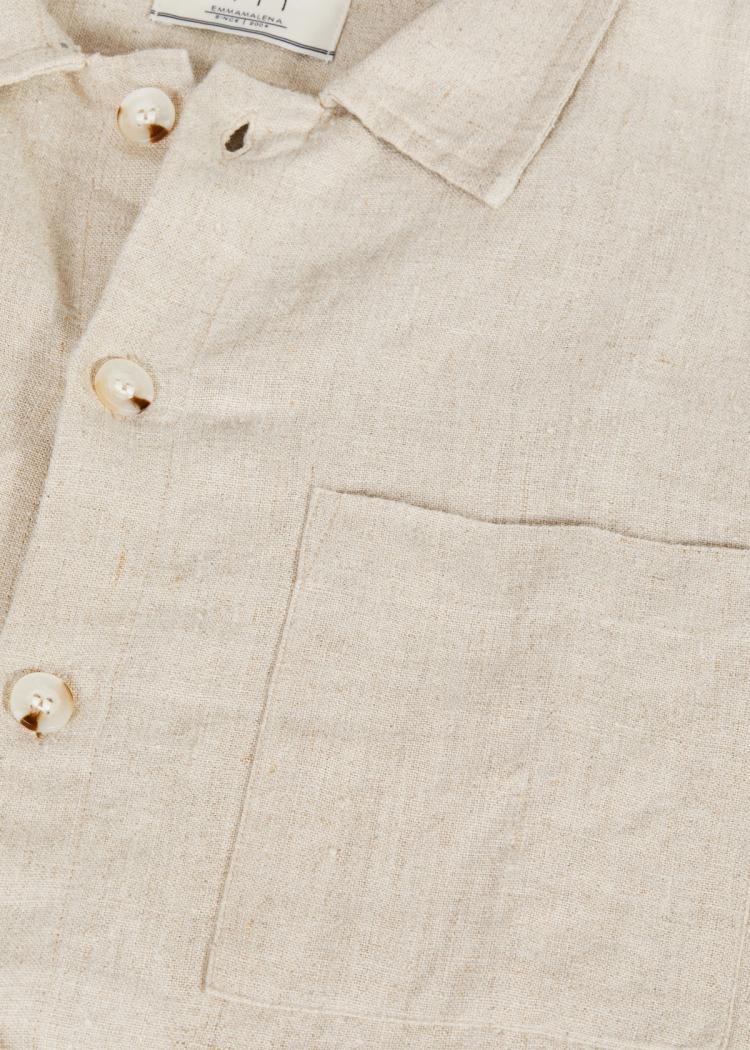 Secondary product image for "Three Pocket Overshirt Linne Sand"
