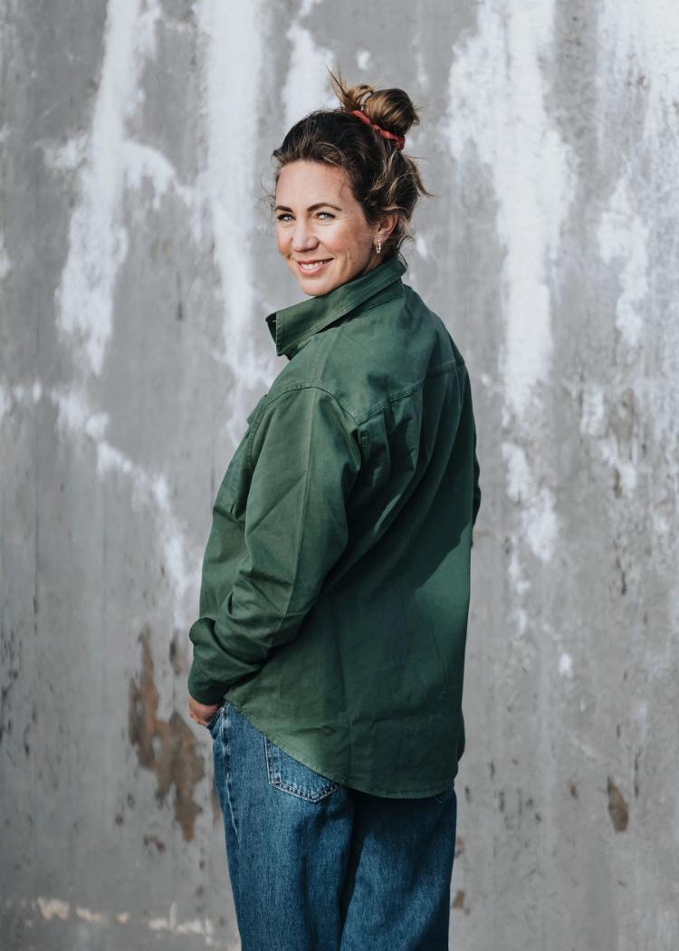 Secondary product image for "Overshirt Dam Grön"