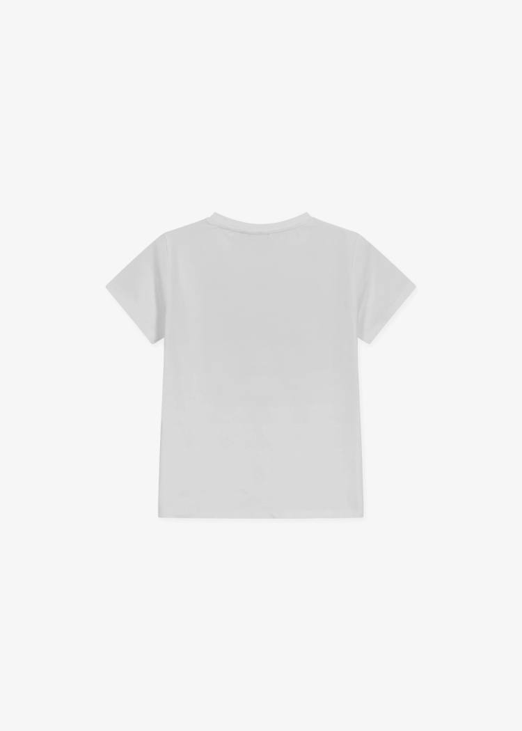 Secondary product image for "T-shirt Evert Seglar Vit Barn"