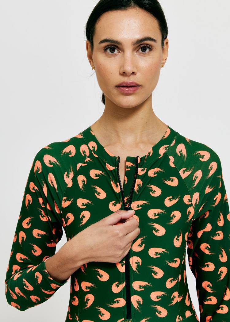 Secondary product image for "Surfdräkt Räka Grön"