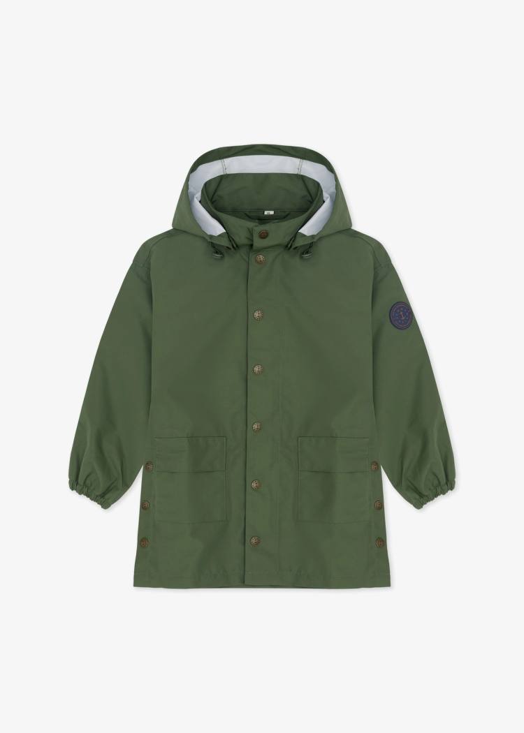 Secondary product image for "GBG Regnponcho Khaki Grön Barn"