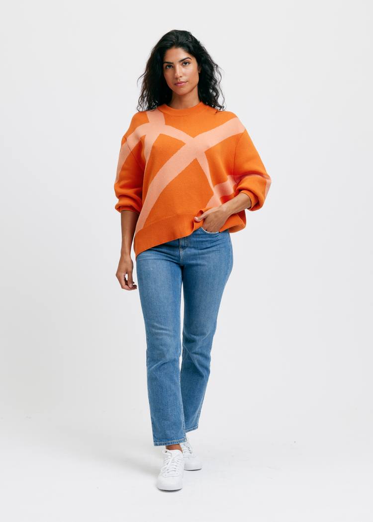 Secondary product image for "Brygg Knit Sweater Peach"