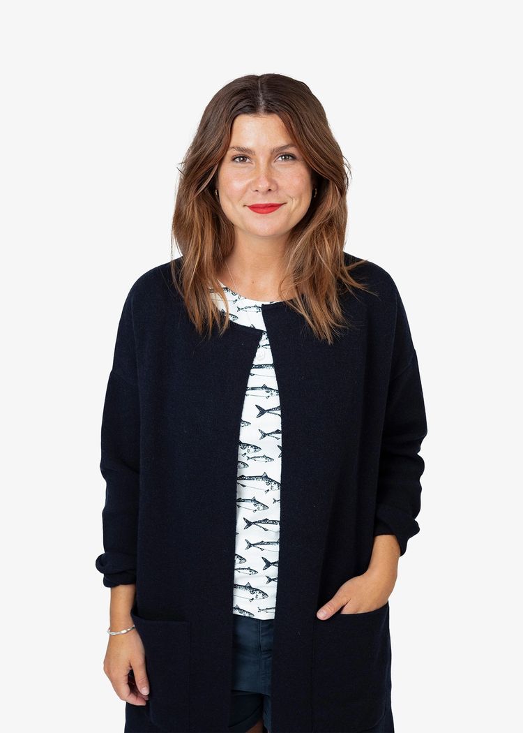 Secondary product image for "Greta Kofta Marinblå"