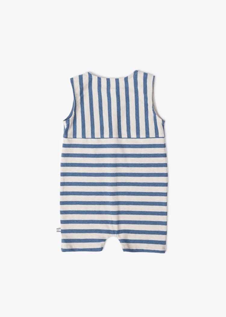 Secondary product image for "Vac Jumpsuit Stripe Blue Sand"