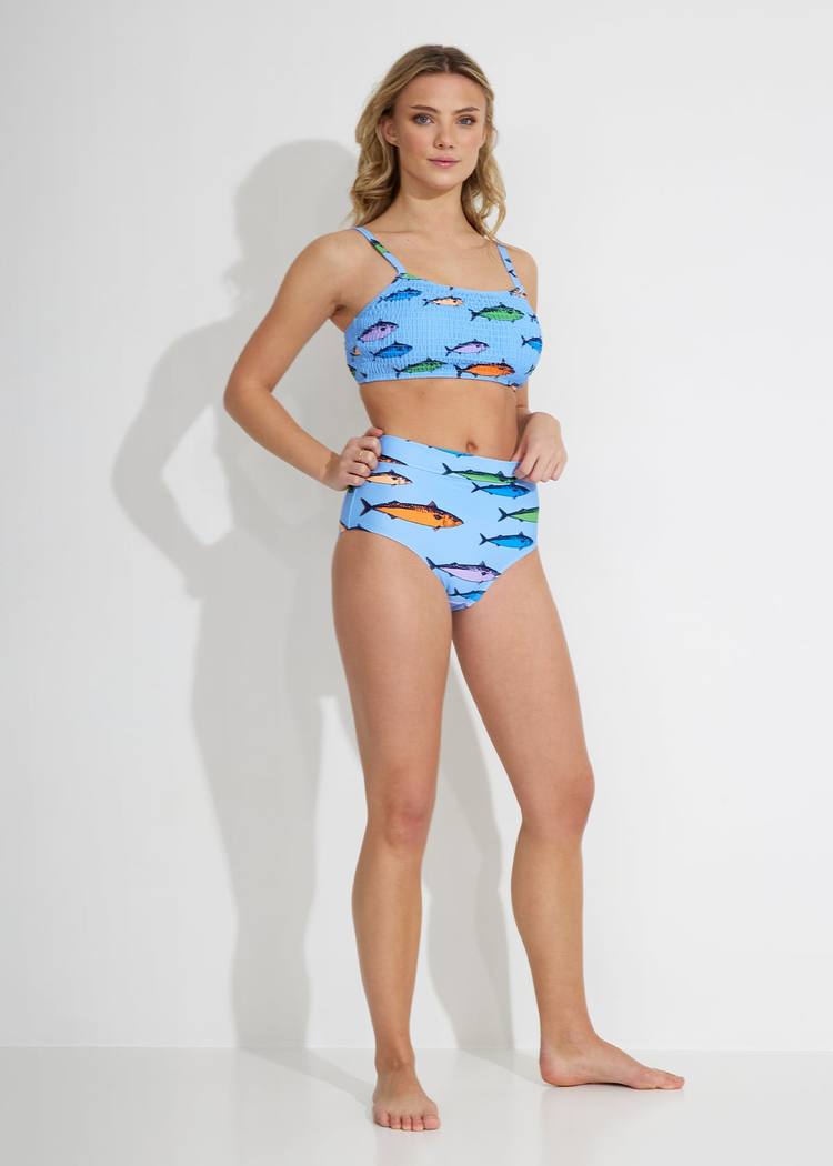 Secondary product image for "Ilse Waffle Bikini Trosa Makrill Multi"