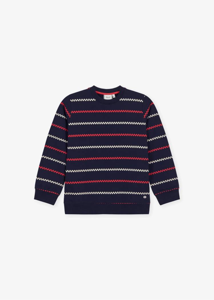 Secondary product image for "Sweater Kids Käringön Stripe Navy blue"