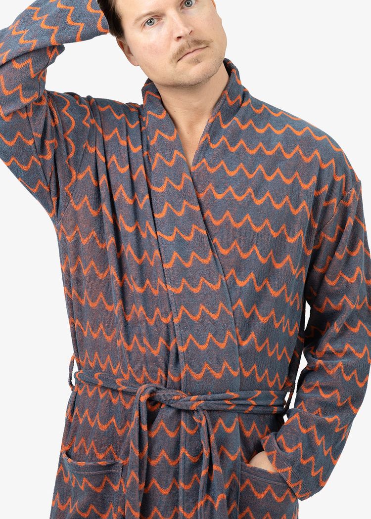 Secondary product image for "Bathrobe Wave Petrol"
