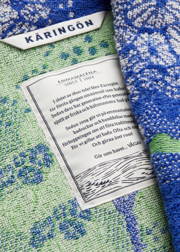 Secondary product image for "Bathrobe Sockertång Blue"