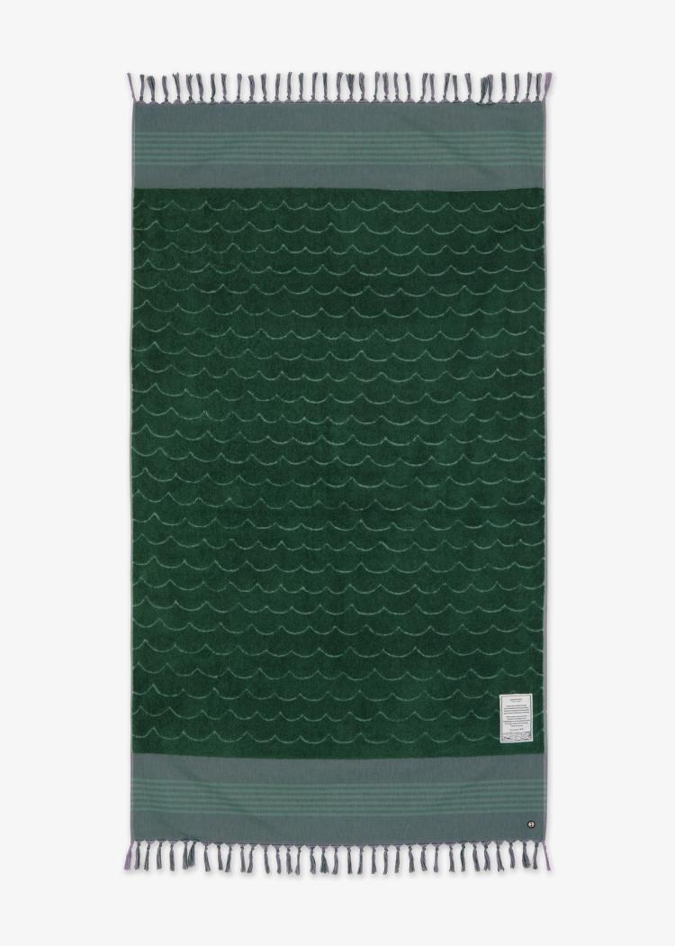 Secondary product image for "Bath towel Wave Green"