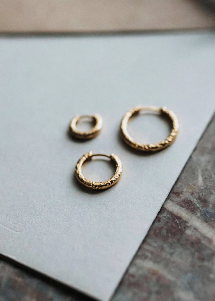 Secondary product image for "Struktur Ring Guld 15 mm"