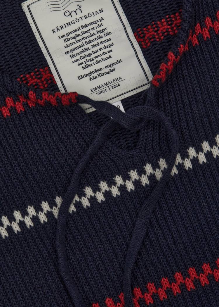 Secondary product image for "EM Käringötröja Stickad Marinblå Barn"