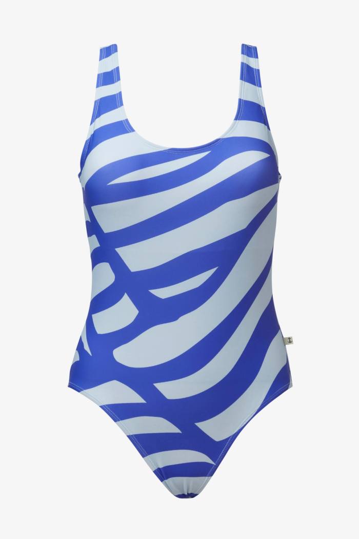 Secondary product image for "Lisa Swimsuit Windy Wave Blue"