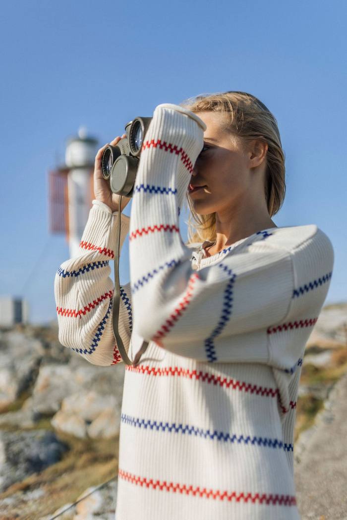 Secondary product image for "Käringötröja Stickad Offwhite Unisex"