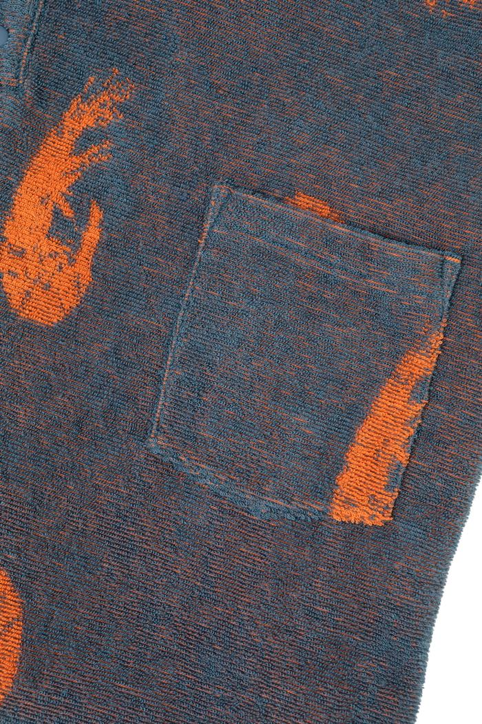 Secondary product image for "Frottéponcho Barn Räka Petrol"