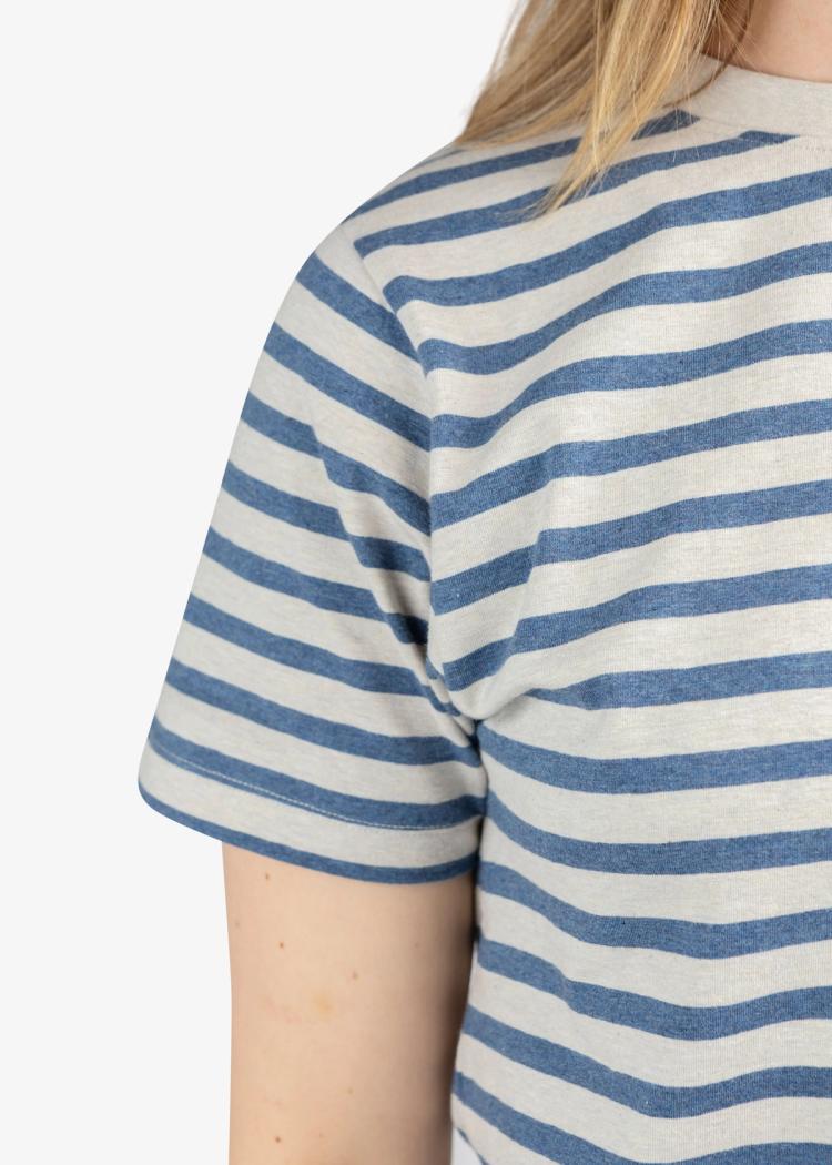 Secondary product image for "T-shirt Stripe Blue Sand"