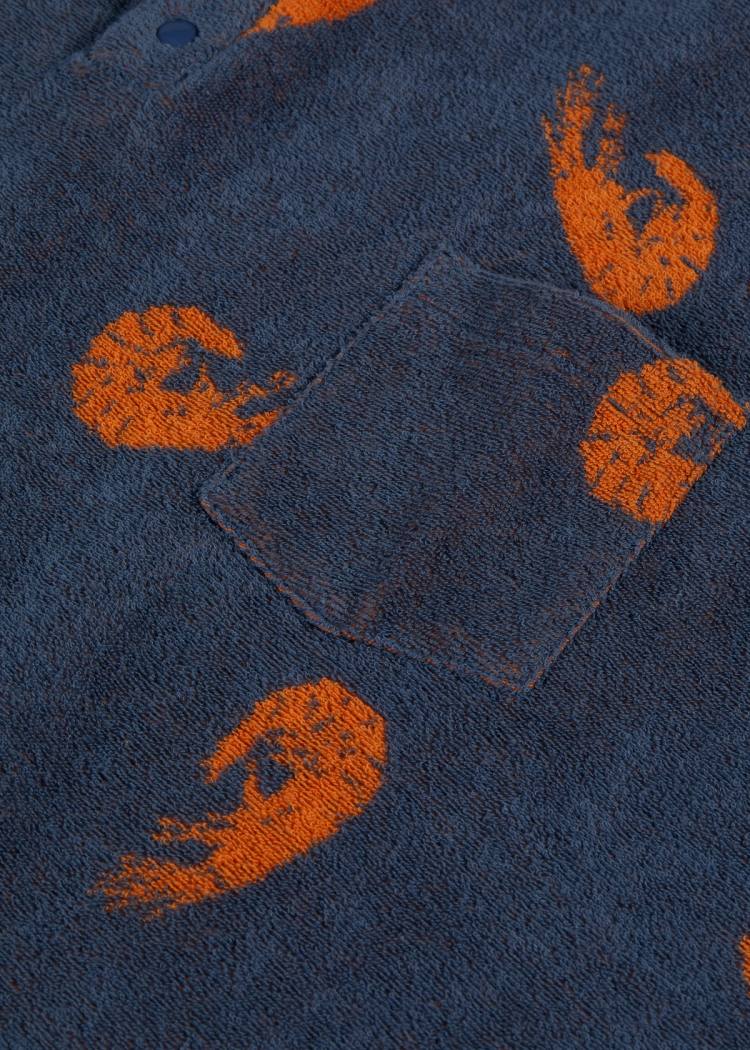 Secondary product image for "Frottéponcho Räka Petrol Barn"