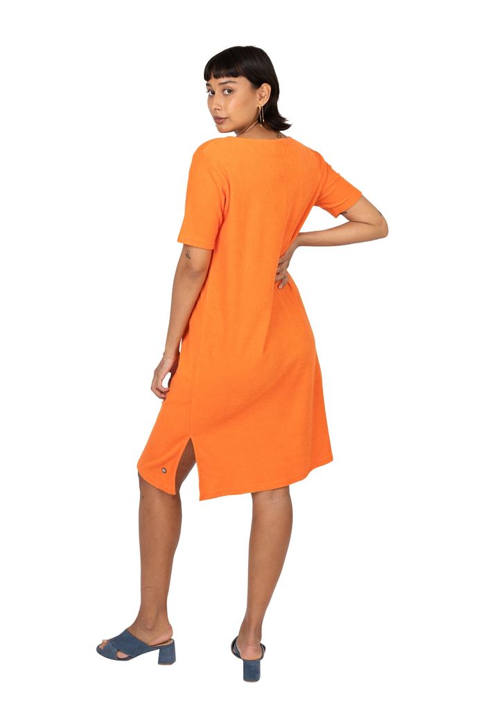 Secondary product image for "Hilda Frottéklänning Orange"