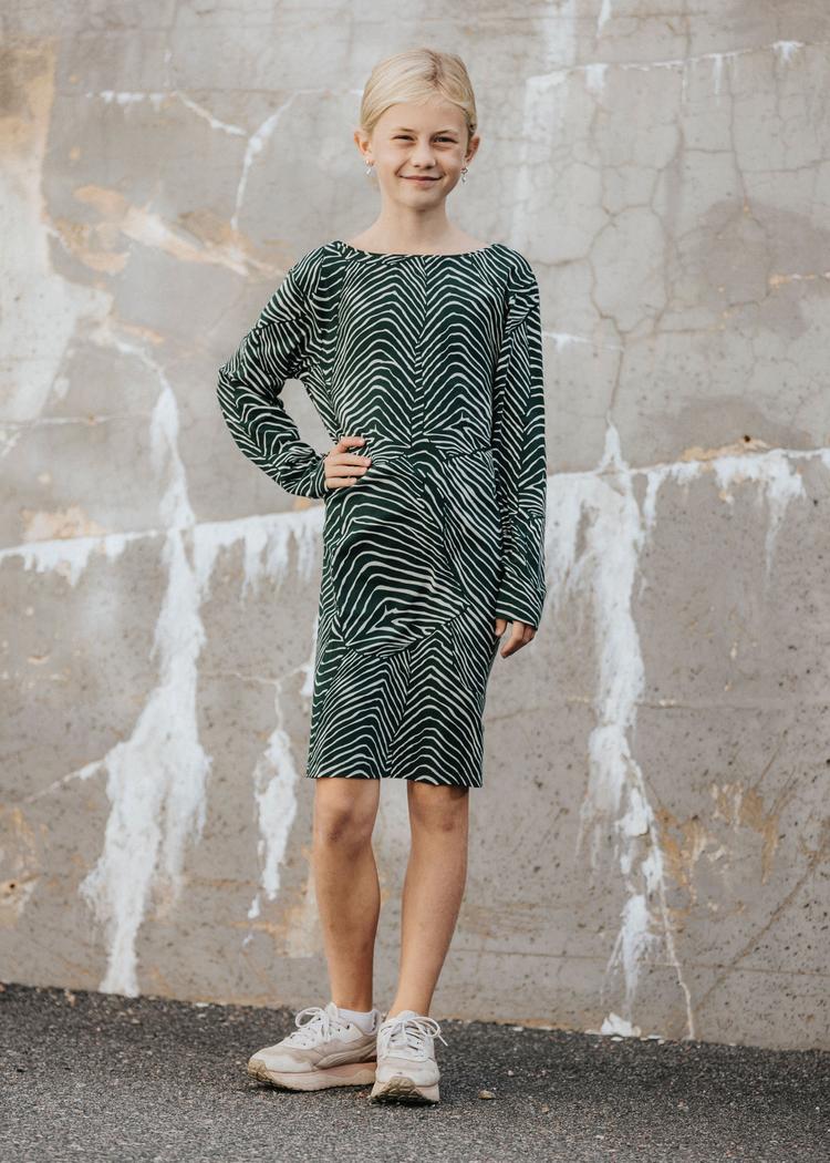 Secondary product image for "Surrie Dress Kids Salmon Green"