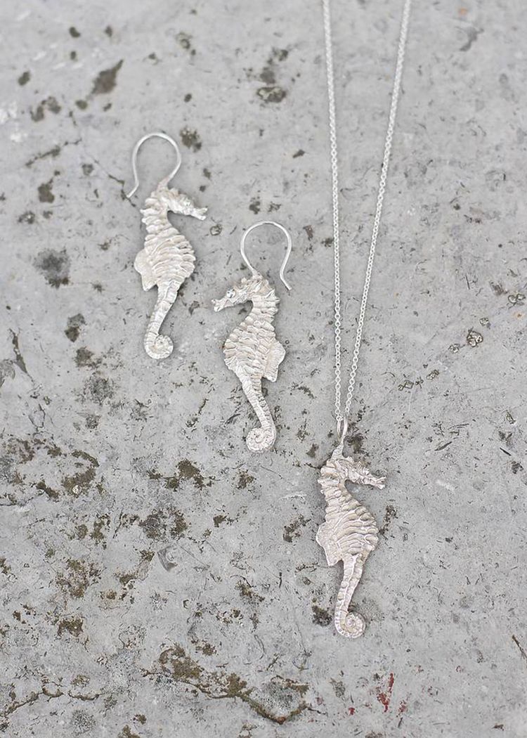 Secondary product image for "Örhänge Sjöhäst Silver"