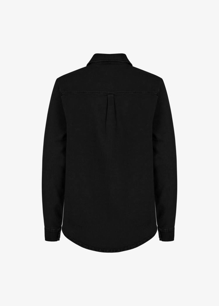 Secondary product image for "Overshirt Dam tvättad Svart"