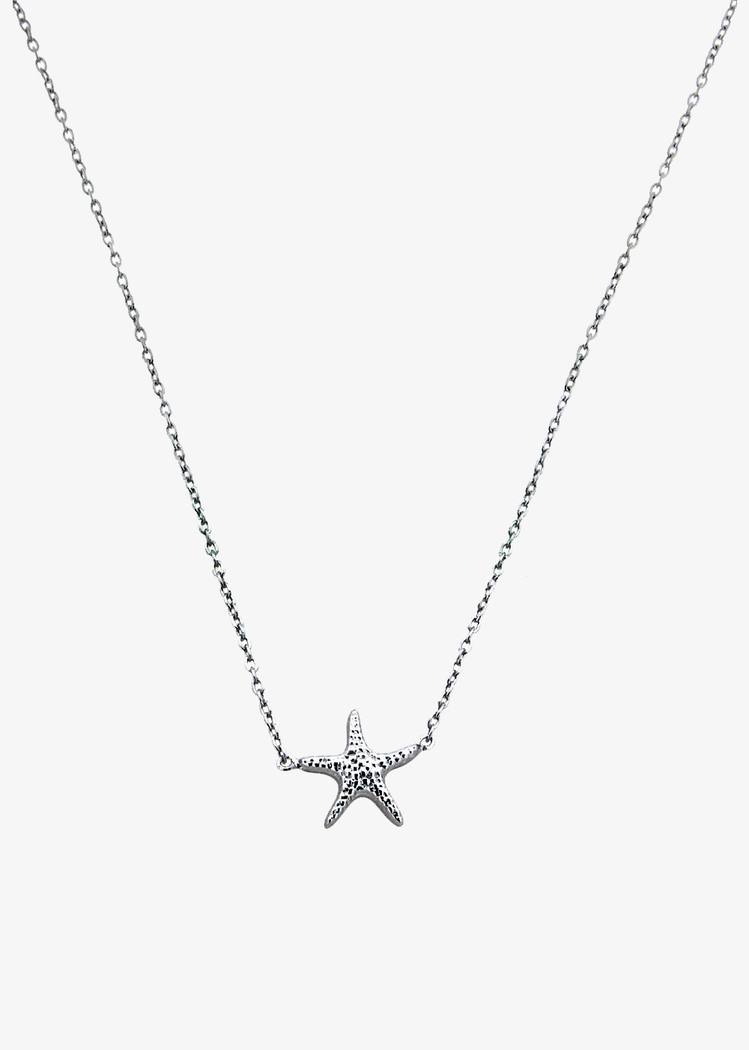 Secondary product image for "Necklace Starfish Silver"
