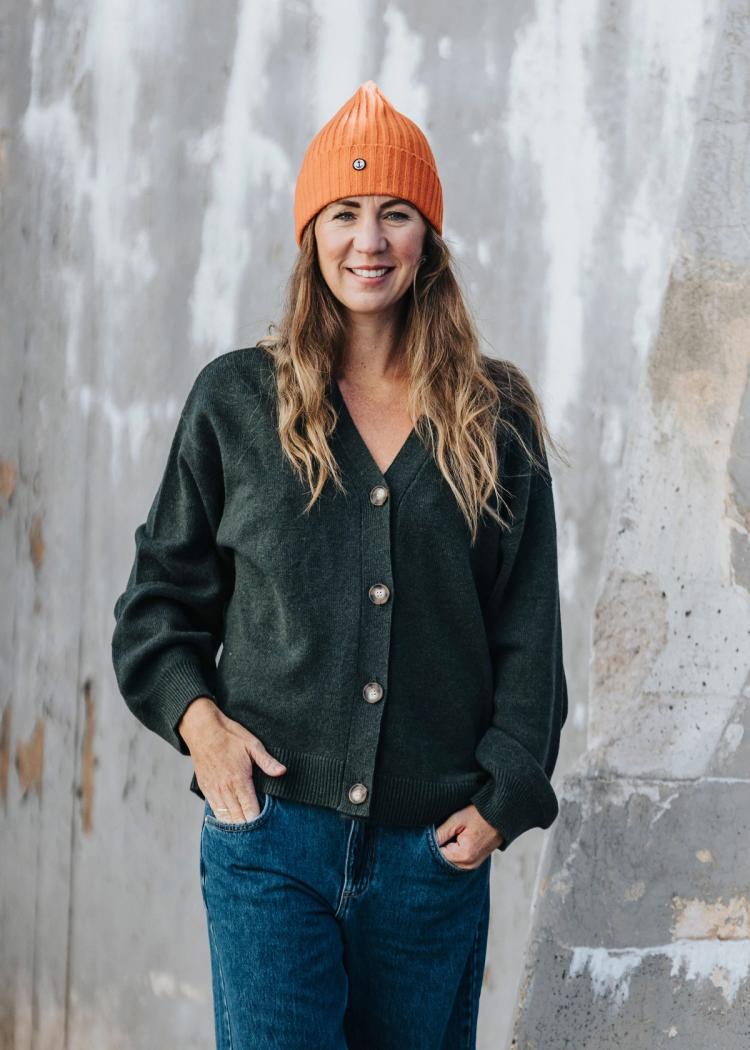 Secondary product image for "Signe Cardigan Green"