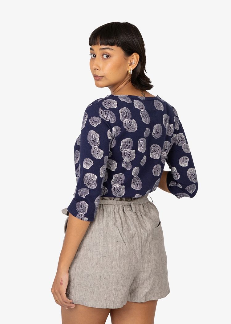 Secondary product image for "Mela Blouse Shell Navy"