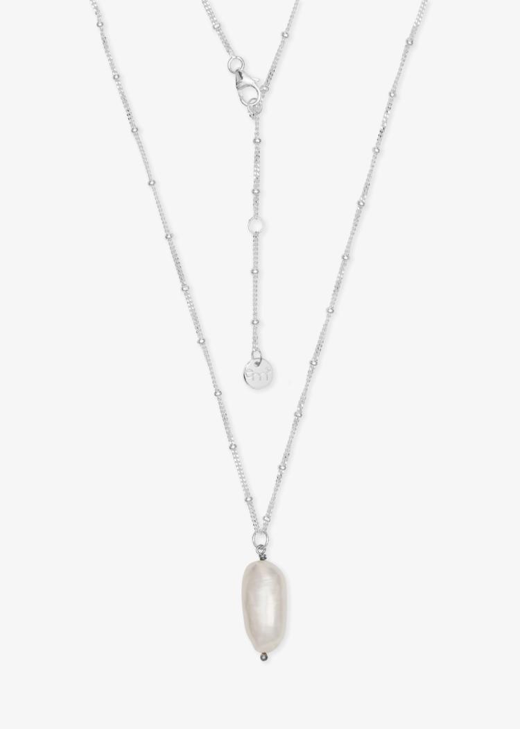 Secondary product image for "Necklace Pearl Silver"