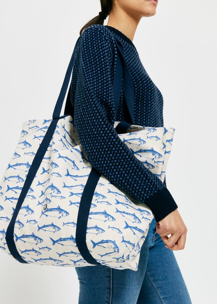 Secondary product image for "Go To Beach Bag Large Makrill Vintage"