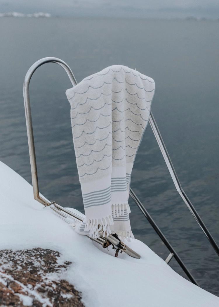 Secondary product image for "Beach Towel Wave Ecru"