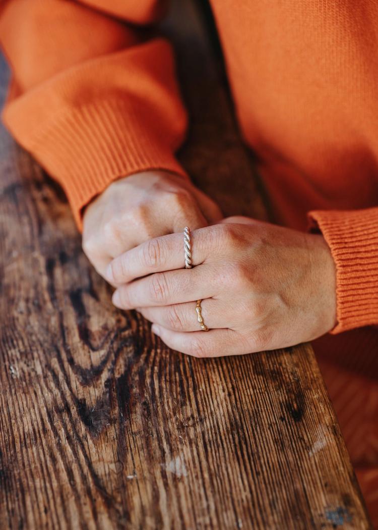 Secondary product image for "Signe Cardigan Orange"