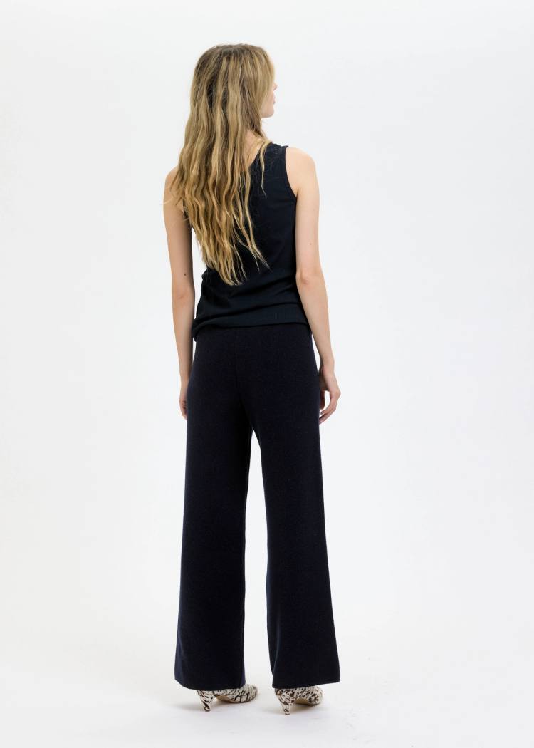 Secondary product image for "Klippa Stickad Byxa Navy"