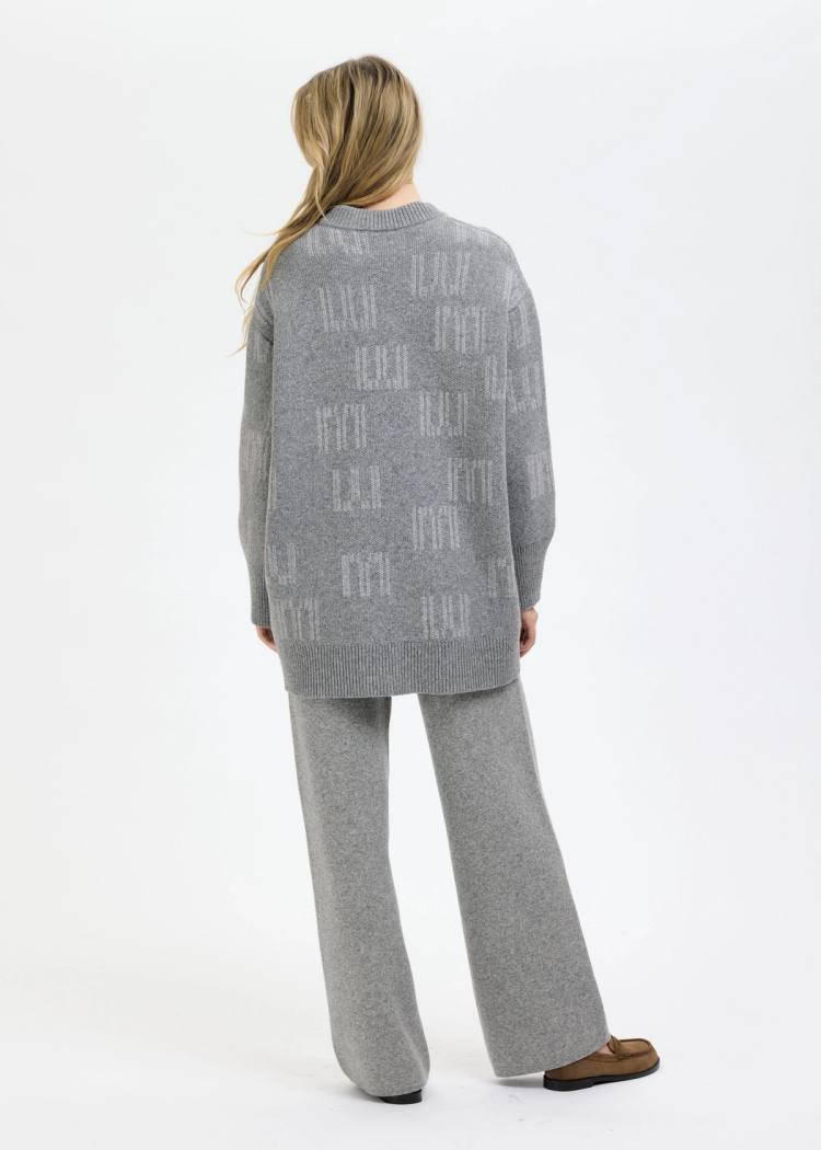 Secondary product image for "Klippa Knitted Trousers Greymelange"