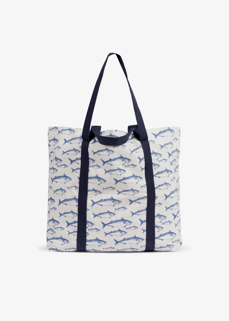 Secondary product image for "Go To Beach Bag Large Makrill Vintage"