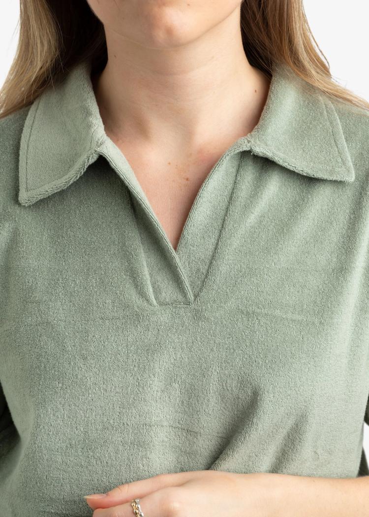 Secondary product image for "Polo Shirt Terry Green"