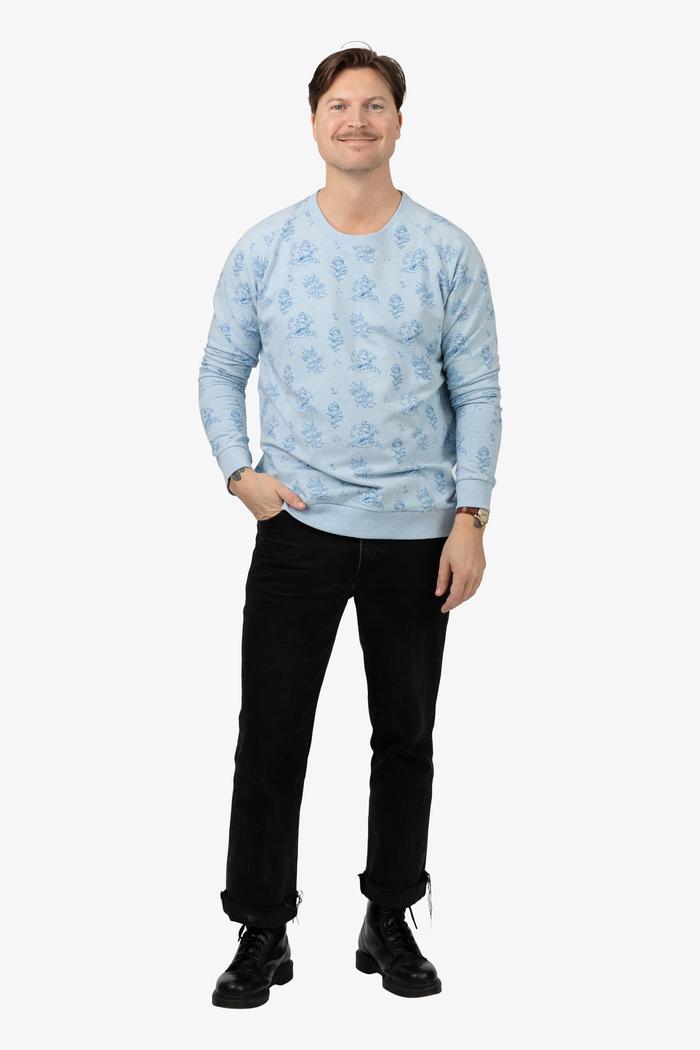 Secondary product image for "Sweater Adult Tattoo Blue"