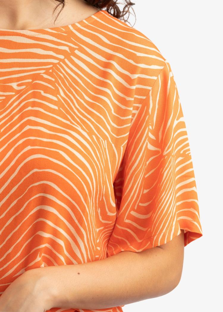 Secondary product image for "Mita Blouse Salmon Orange"