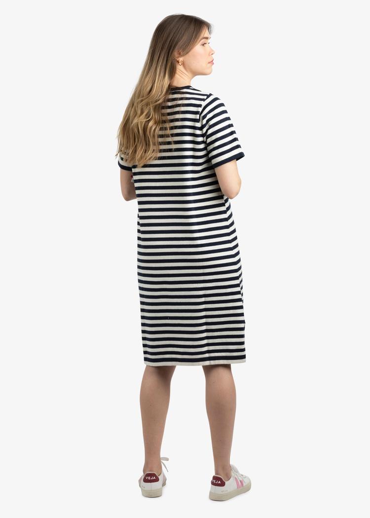 Secondary product image for "Astrid Knitted Dress Stripe Navy"