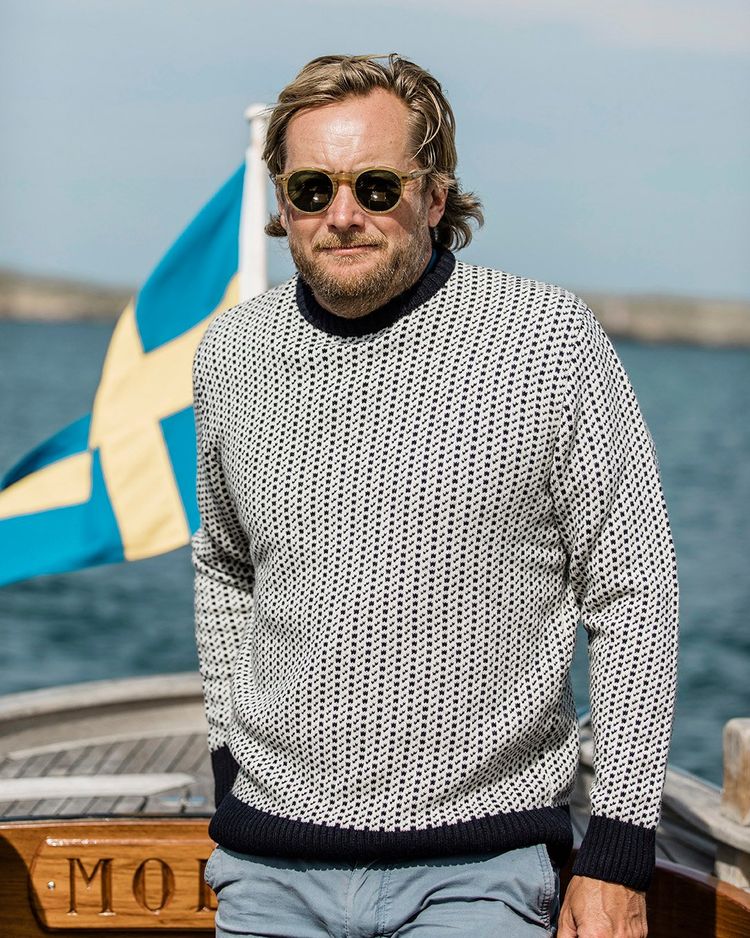 Secondary product image for "Evert Stickad Fiskartröja"