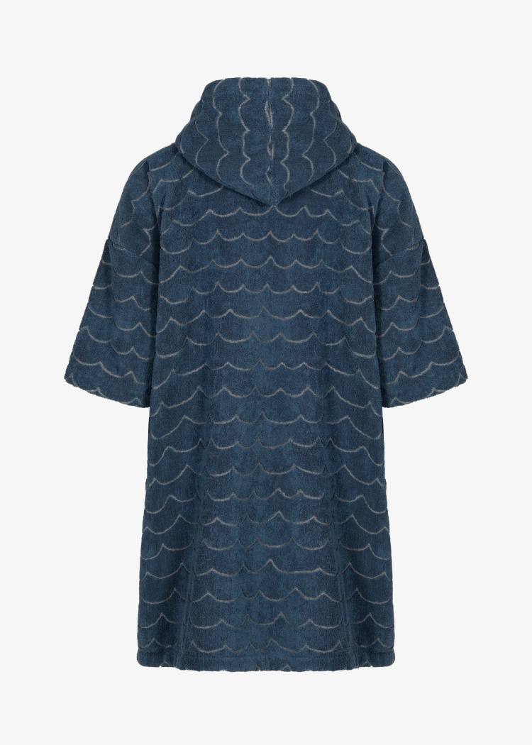 Secondary product image for "Terry Poncho Wave Petrol Long Sleeve"