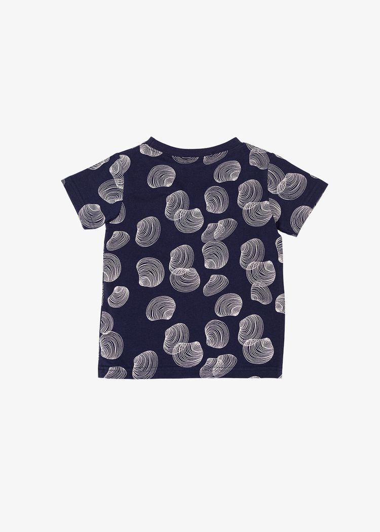 Secondary product image for "T-shirt Barn Snäcka Marinblå"