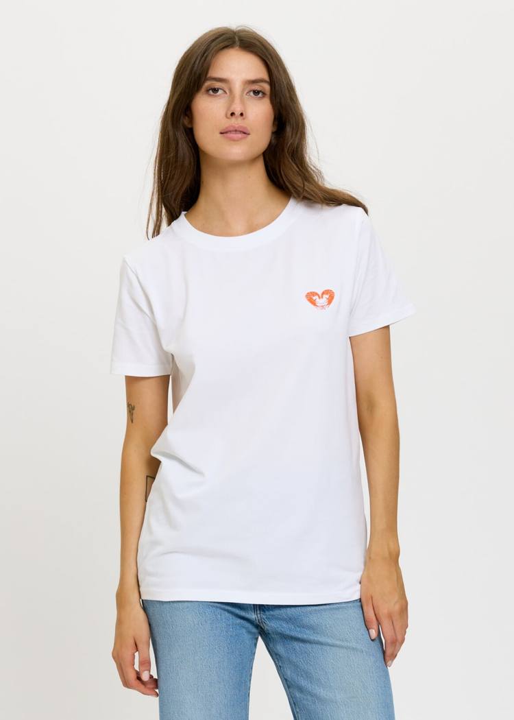 Secondary product image for "T-shirt Räkhjärta Vit"