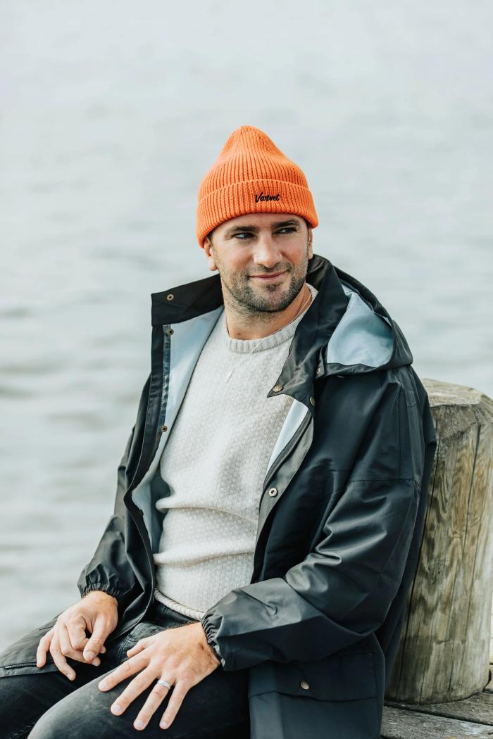 Secondary product image for "Varvet Knitted Beanie Orange"