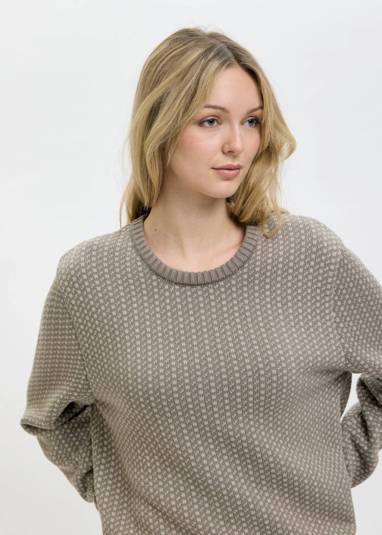 Secondary product image for "Olga Knit Sweater grey Cotton"