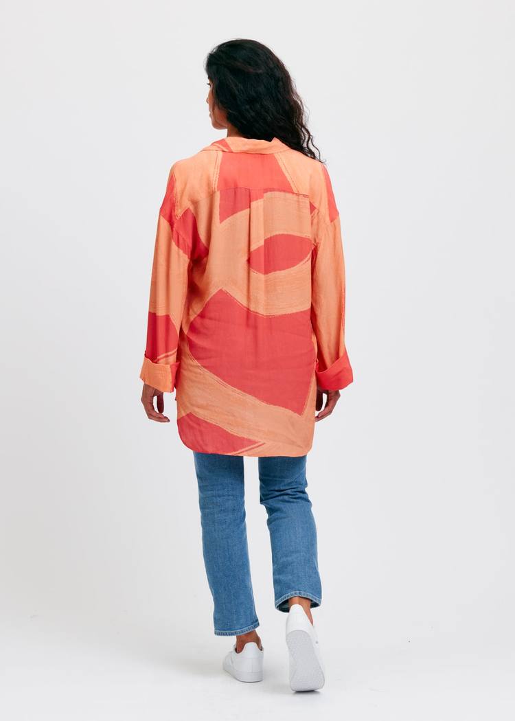 Secondary product image for "Melli Skjorta Ocean Line peach"