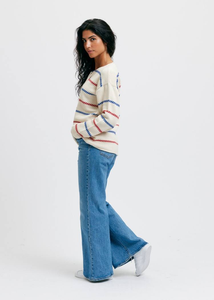 Secondary product image for "Käringö Knitted Sweater Off-white"
