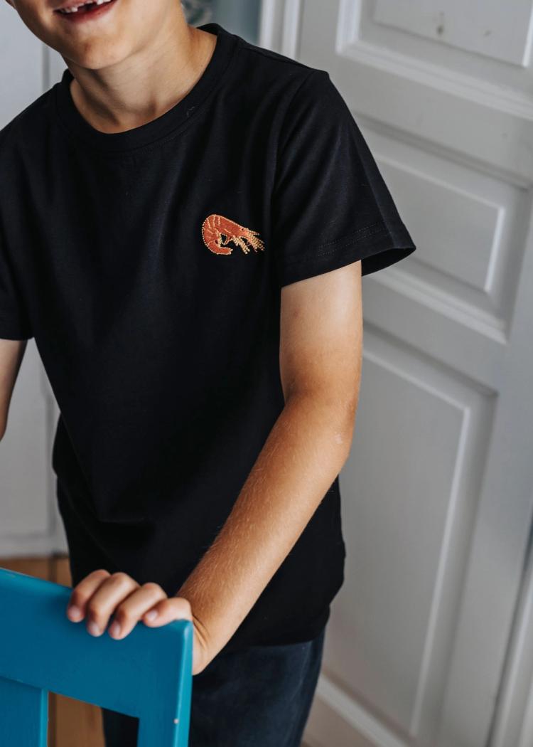 Secondary product image for "T-shirt Räka Barn Svart"