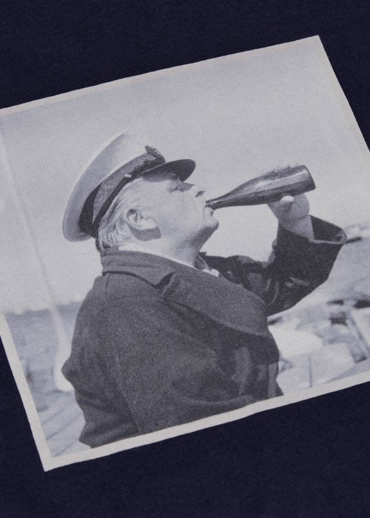 Secondary product image for "T-shirt Evert Skål Navy"