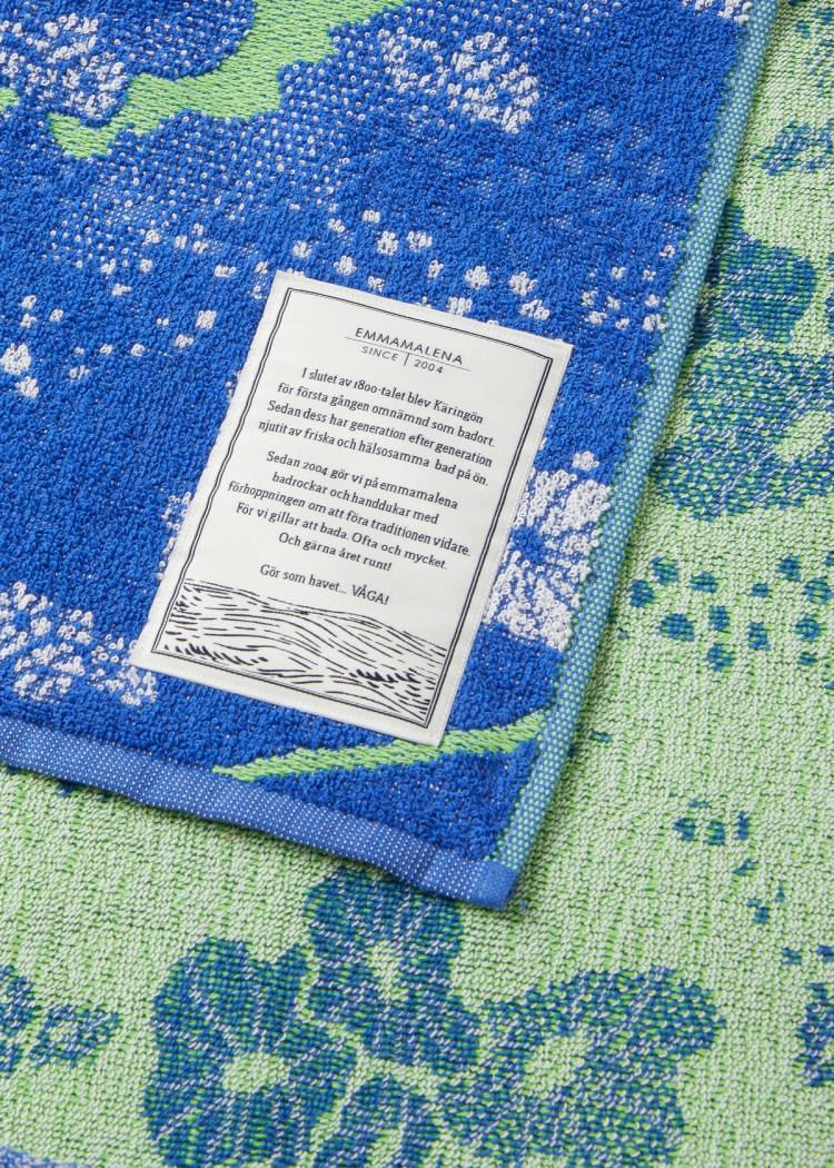 Secondary product image for "Bath Towel Sockertång Blue"